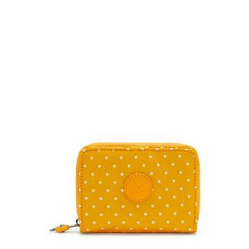 Kipling Money Love Printed Small Wallet Wallets Soft Dot Yellow | CA 2212CT